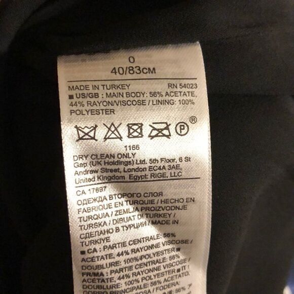 NEW Banana Republic | Black & Blue Striped Dress - Picture 6 of 6